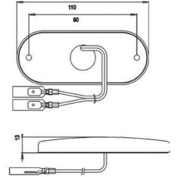 Seitenmarkierungsleuchte Anhänger LED 121008100