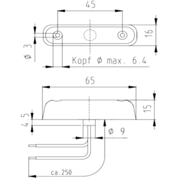 Schlussleuchte Anhänger LED 130012000
