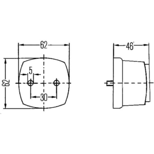 Begrenzungsleuchte weiß