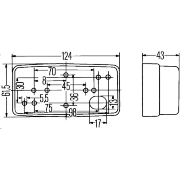 Umrissleuchte 2PS004361001