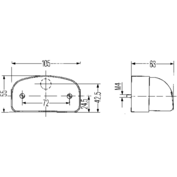 Kennzeichenleuchte 2KA001386281