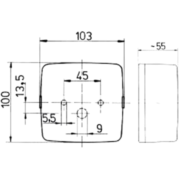 Anhängerleuchte 3 Kammer JOK