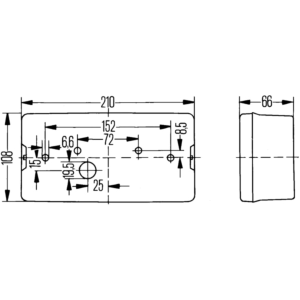 Bremslicht Blinker Heckleuchte rechts 2VP006040121