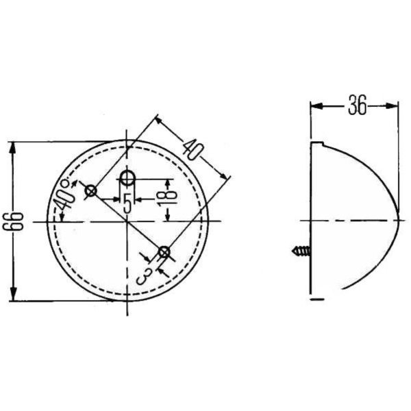 Parkleuchte 2PF001650001