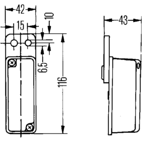 Umrissleuchte 2XS005020011