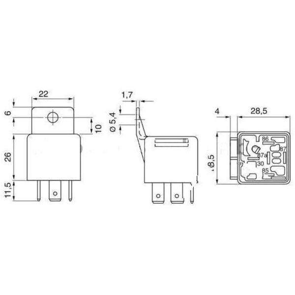 Relais ALLGEM 12V klein