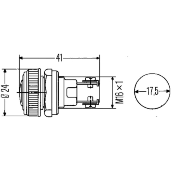 Kontrollleuchte gelb