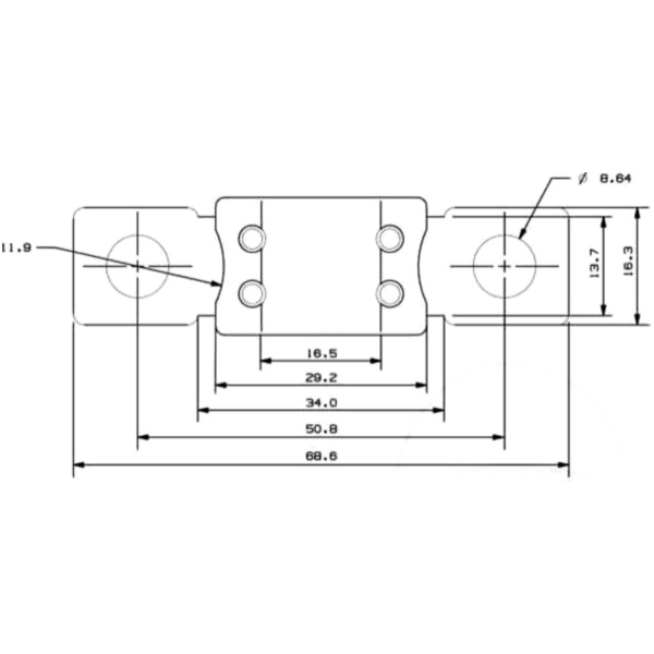 Sicherung Mega BF2 500A
