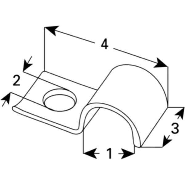 Kabelschelle verzinkt 10 mm