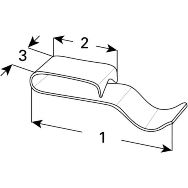 Chassisklemme verzinkt 43/5 mm