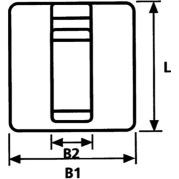 Halteschelle 19MM weiß