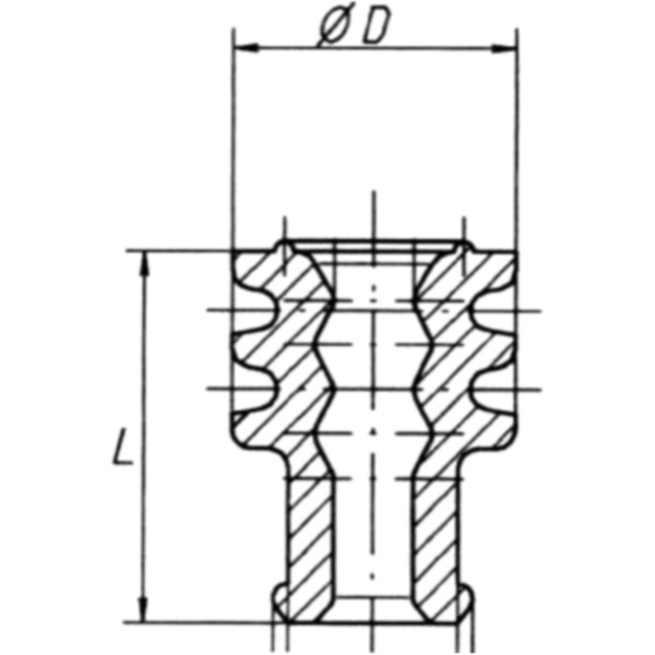 Dichtstopfen 5.9-6.1 gelb