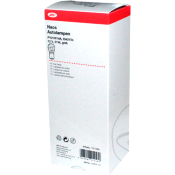 Glühbirne Lampe 12V21W BAU15S g JMP 4043981255560