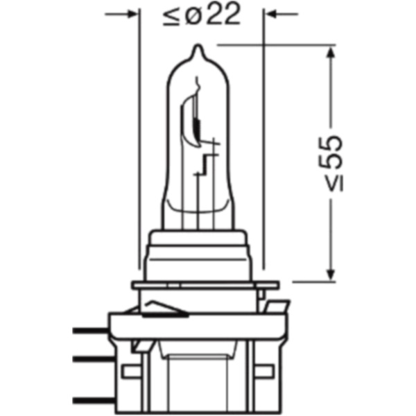 Lampe H15 12V 15/55W Osram