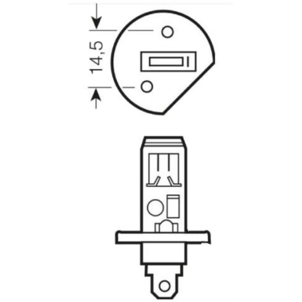 Glühbirne Birne Lampe H1 12V55W 1er Blister