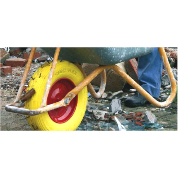 Rad komplett 4.00-8 Stahl