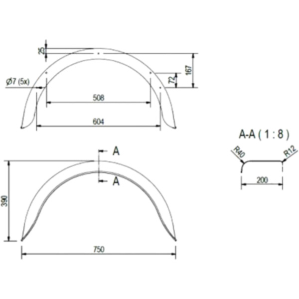 Kotflügel Anhänger