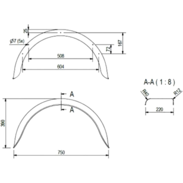 Kotflügel Anhänger 20101