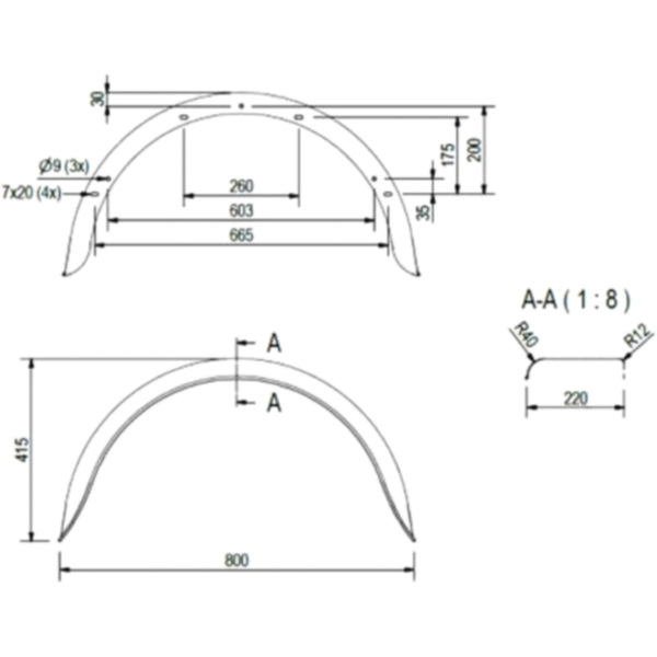 Kotflügel Anhänger 20102