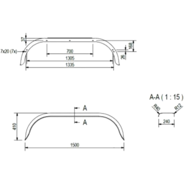 Kotflügel Anhänger 20109