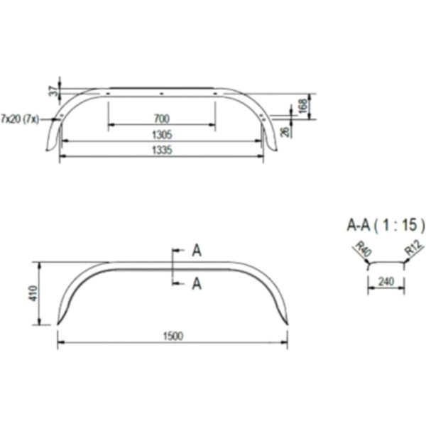 Kotflügel Anhänger 20110