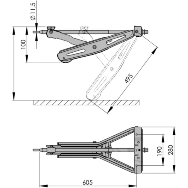 Ausdrehstütze AL-KO