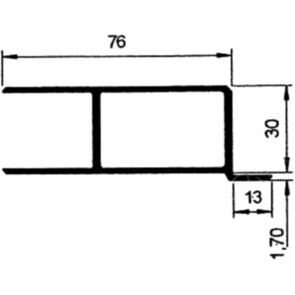 Aluverschluss Bordwand links 3063600