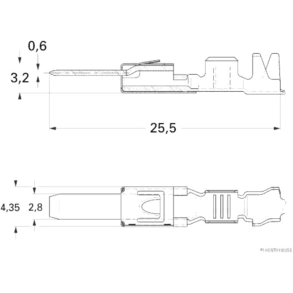Flachstecker MPQ 0.5-1