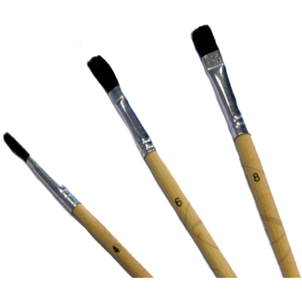 PINSELSET 3-teilig FEINHAAR