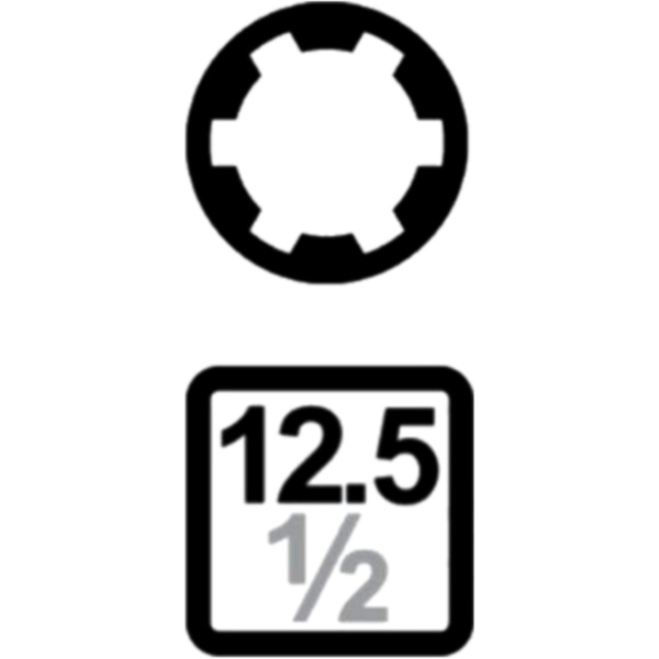 Krafteinsatz Ribe 1/2 Zoll M1 12075K13