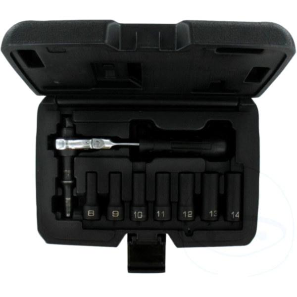 Kraft-Stecknuss Satz 6 Kant 3/8