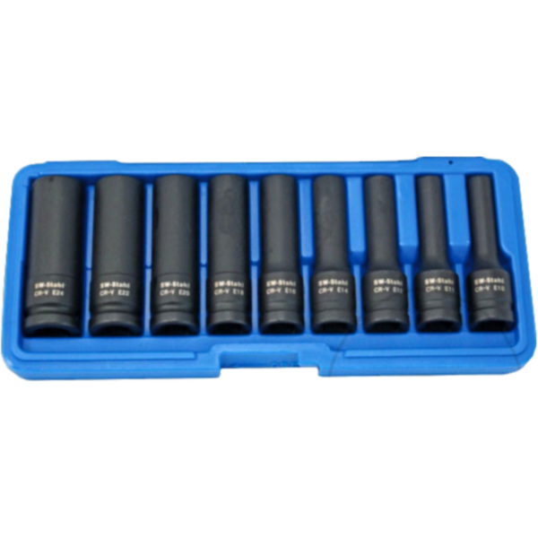 Kraft-Stecknuss Satz E-Torx 1/2 Zoll