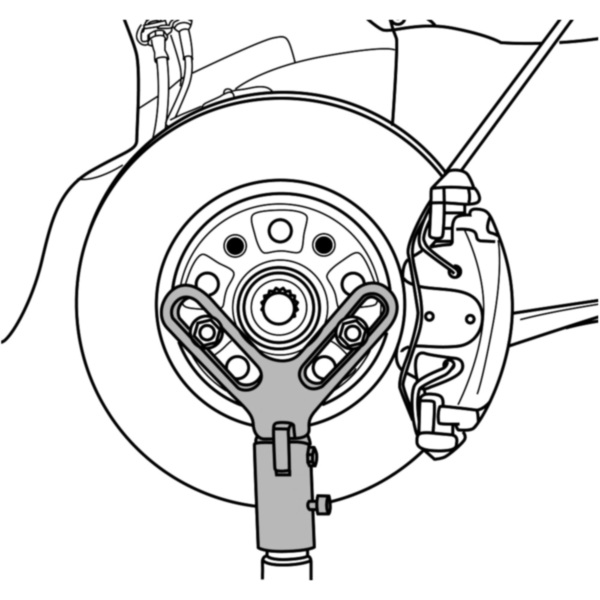 Abstützvorrichtung Radnabe