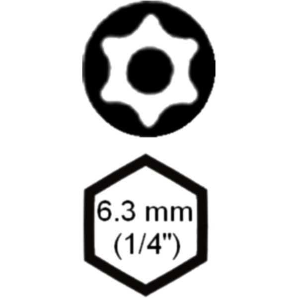 Bit Torx T10 mit Bohrung