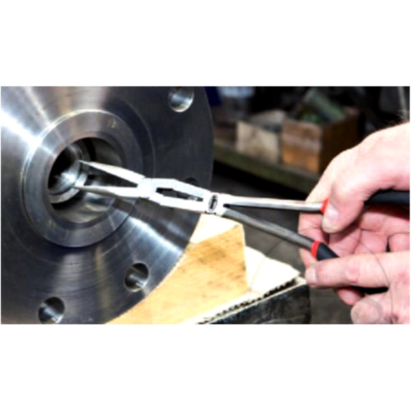 Doppelgelenkzange Flachrund V2783