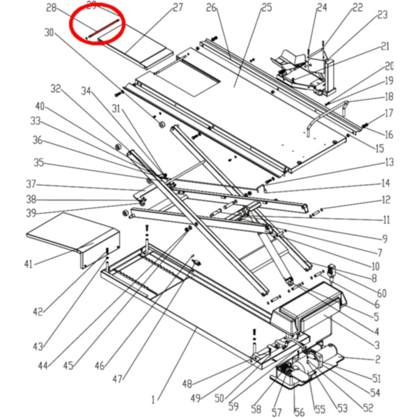 Hebebühne GATE Buchse