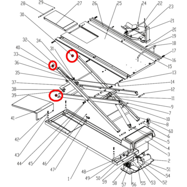 Hebebühne Buchse JMP 500 / LUX