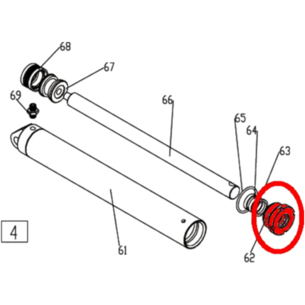 Hebebühne Hydraulikkopf