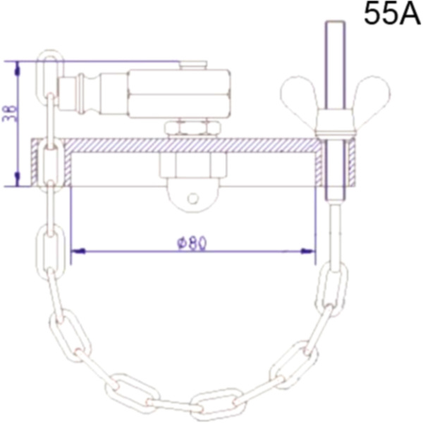 Anschlussdeckel NR.55 A