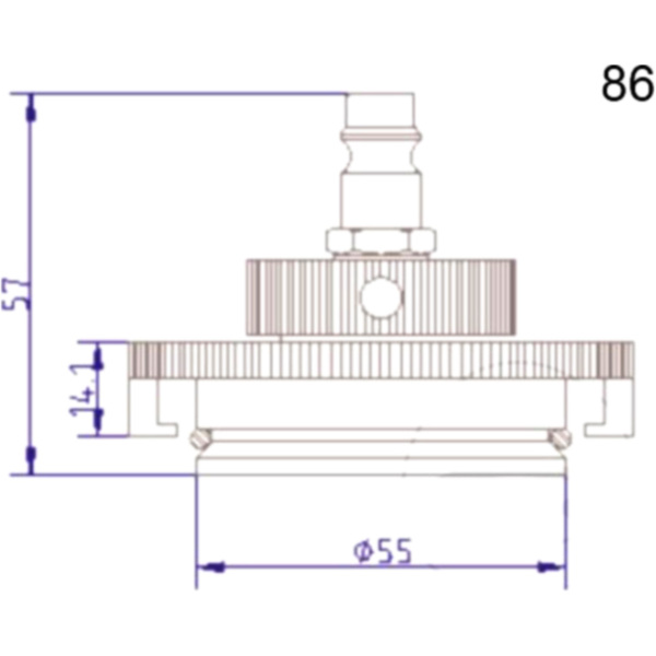 Anschlussdeckel NR.86