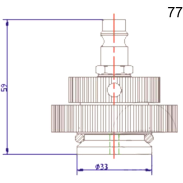 Anschlussdeckel NR.77