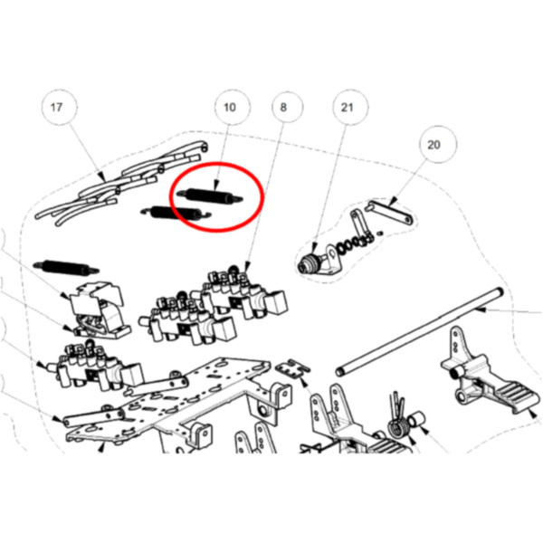 Zugfeder Abdrückpedal