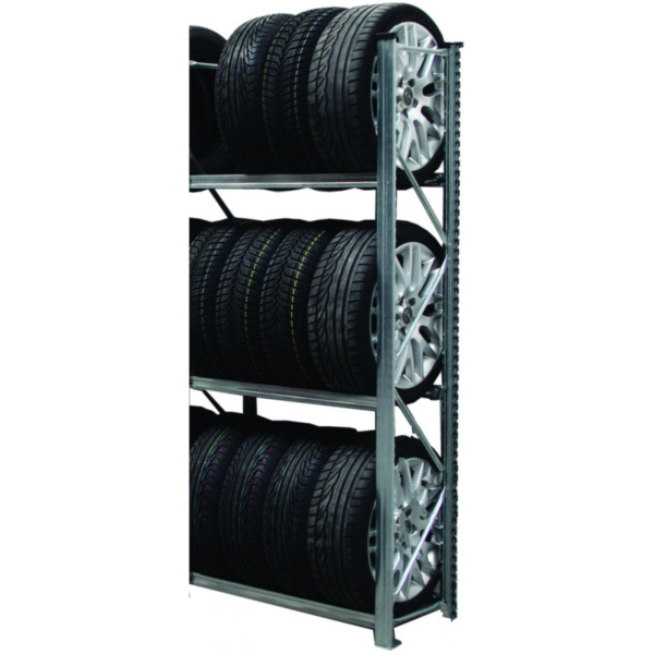 Reifenregal 3 Ebenen. Anbaufeld