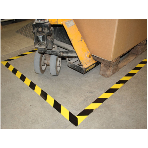 Bodenmarkierband schwarz/gelb