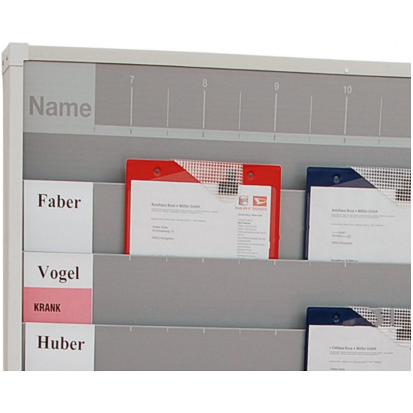 KFZ-PLANTAFEL A4 6 SCHIEN