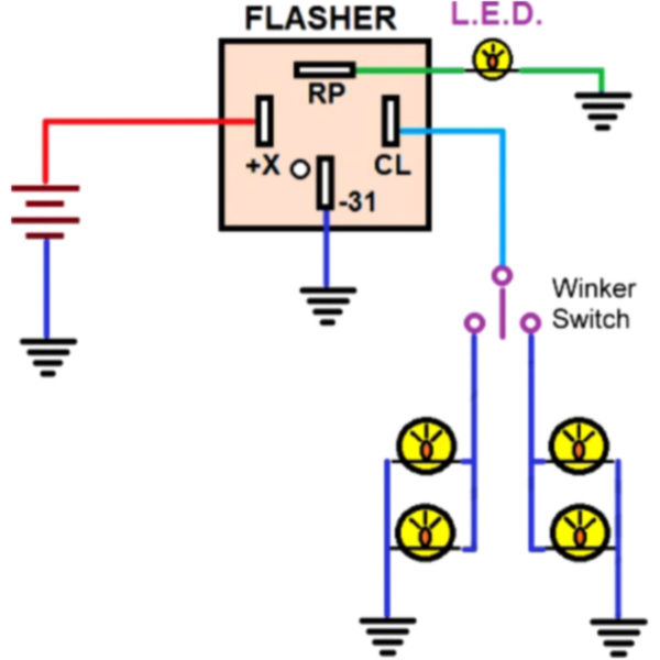 Blinkrelais elektrisch JMP BD08U0018