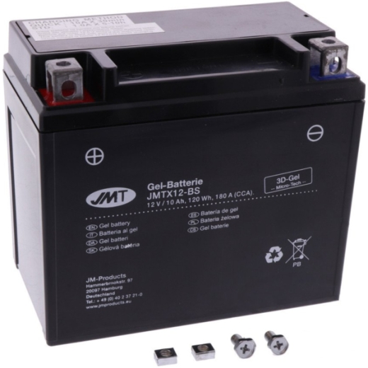 Motorradbatterie YTX9-BS Gel JMT