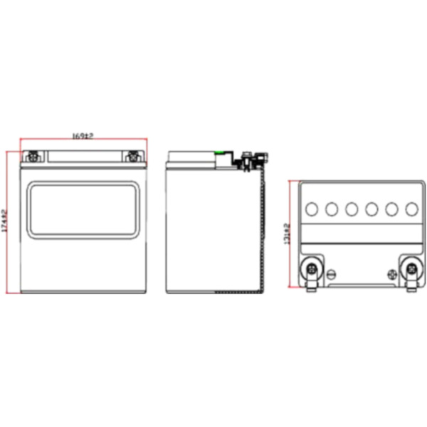 Motorradbatterie VTB-2 V-Twin JMT HVT2