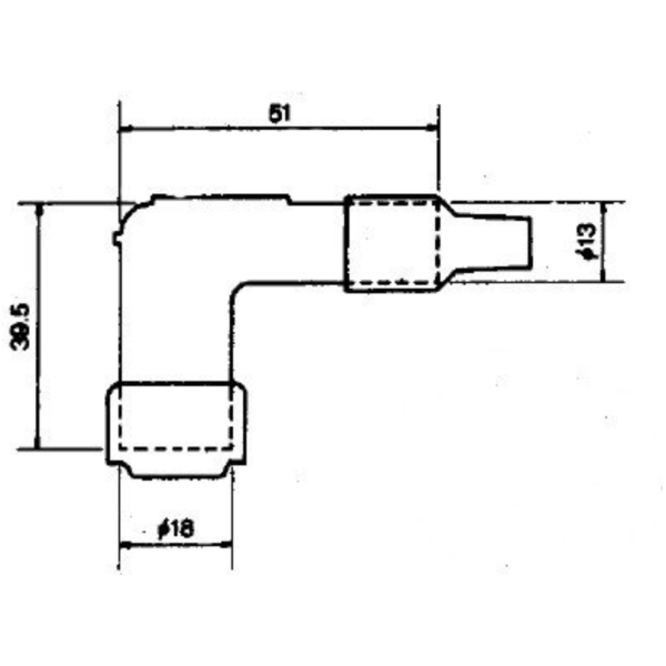Zündkerzenstecker LB05E-R rot NGK