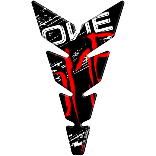 Tankprotektor schwarz matt rot